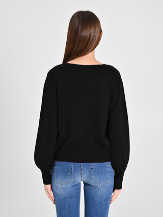 Maglioncino Lana Merino Extrafine Nero