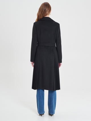 Cappotto Nero Plissé