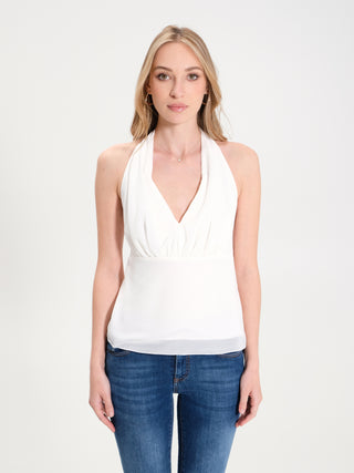 Top in Georgette Bianco
