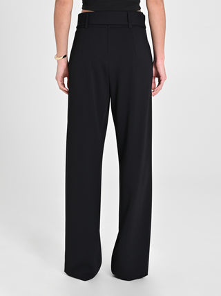 Pantaloni Neri Fibbia