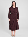 Abito Curvy Chemisier Marrone