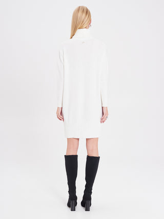 Abito in Maglia Bianco