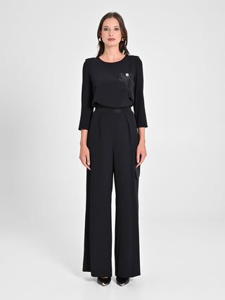 Pantaloni con Tasca in Taffetà