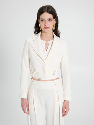 Giacca Corta Aperta Fibbie