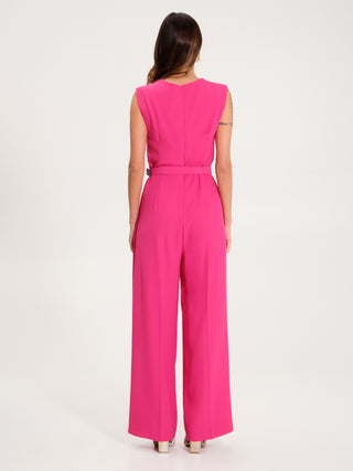 Tuta Goccia con Cintura Fuxia