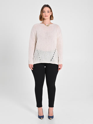 Maglioncino Curvy Bianco