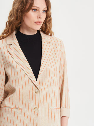 Blazer in Lino Gessato