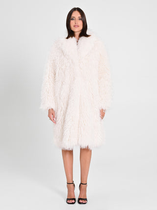 Cappotto effetto Mongolia