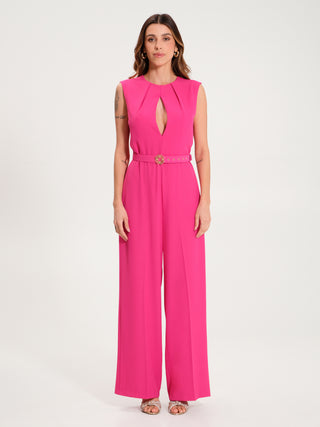 Tuta Goccia con Cintura Fuxia