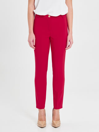 Pantaloni Skinny Tessuto Tecnico Rossi
