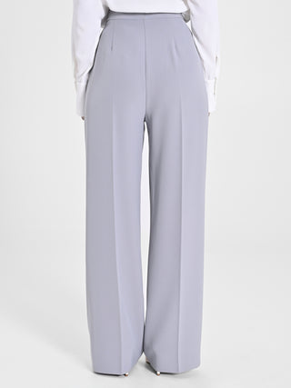 Pantalone Palazzo Grigio in Crepe