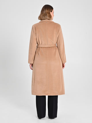 Cappotto Curvy Vestaglia Cammello