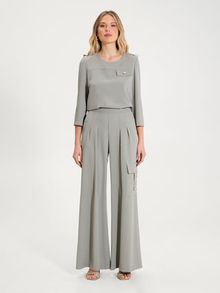 Pantaloni Fluidi a Palazzo