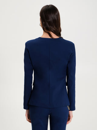 Giacca Monobottone in Gabardina