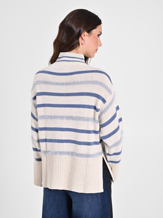 Maglia misto Lana a Righe