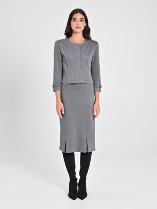 Giacca in Tessuto Spinato