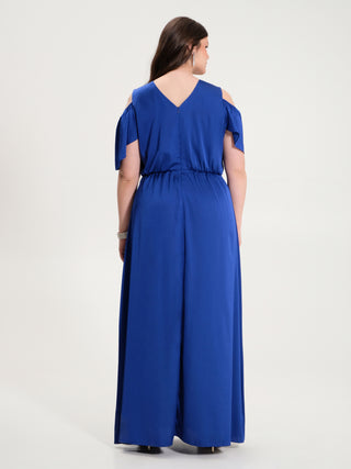 Elisa d'Ospina X Rinascimento Curvy | Abito Lungo in Raso