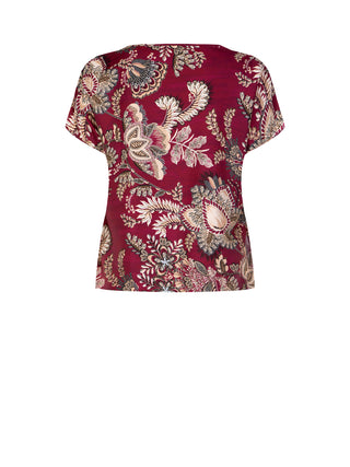 Top Curvy stampa Cachemire