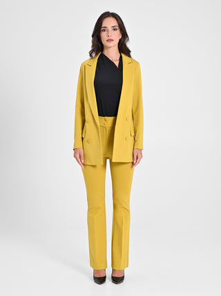 Giacca Aperta in Punto Milano Giallo