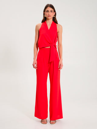 Top Incrociato Rosso