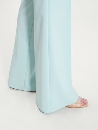 Pantaloni Palazzo in Tessuto Tecnico