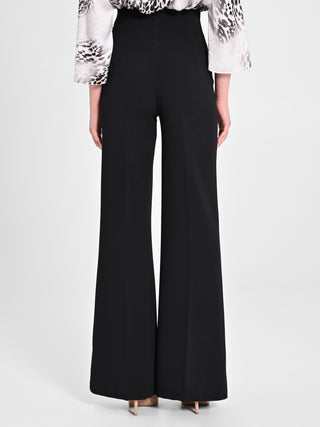 Pantaloni con Bottoni Dorati