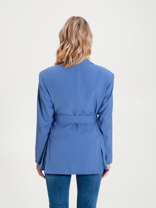 Giacca Doppiopetto con Cintura