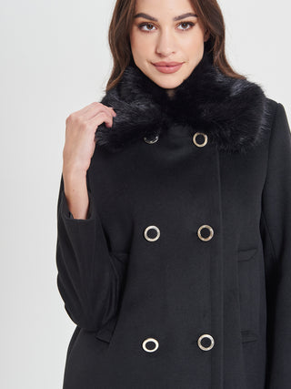 Cappotto Nero Doppiopetto