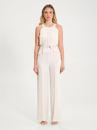 Pantaloni Palazzo Strass