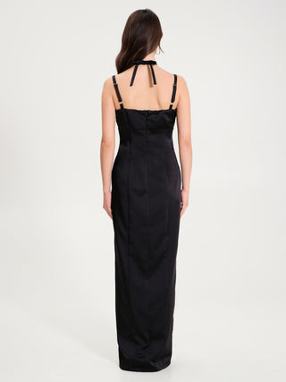 Abito Lungo Bustier Nero