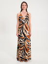 Abito Lungo in Viscosa stampa Etnica