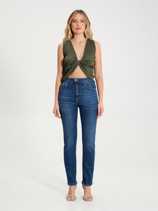 Top in Maglia a Costine