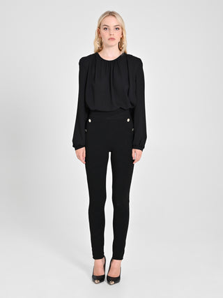 Pantaloni in Tessuto Operato