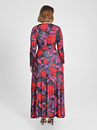 Abito Curvy stampa Floreale