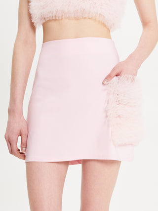 Gonna Rouches Tulle Rosa