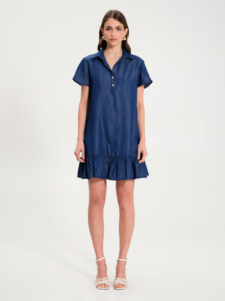 Abito in Chambry con Balza Blu