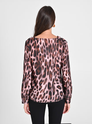 Blusa Pink Animalier
