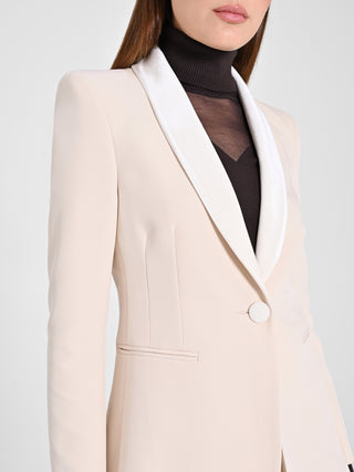 Giacca Tuxedo Beige