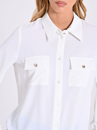 Camicia con Bottoni Dorati