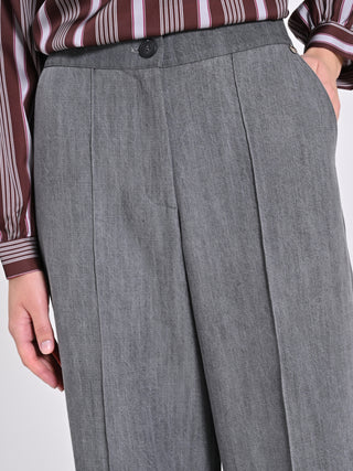 Pantaloni Grigi Ampi