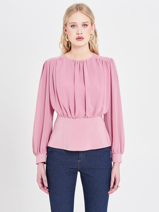 Blusa Rosa Antico in Georgette