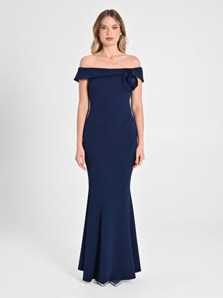 Abito Lungo Off-the-Shoulders