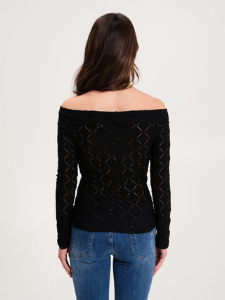 Maglia Traforata Shiffer Nero