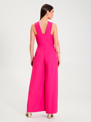 Tuta Palazzo con Spalline a Fascia