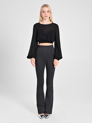 Pantaloni in Punto Milano Melange