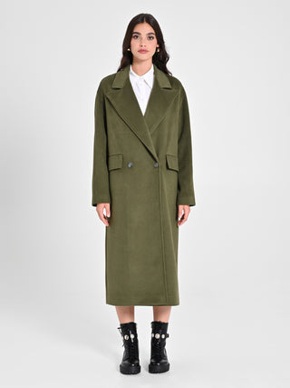 Maxi Cappotto Verde Militare