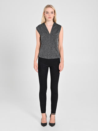 Top Nero & Argento Lurex