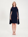 Abito con Maniche Plissé Blu