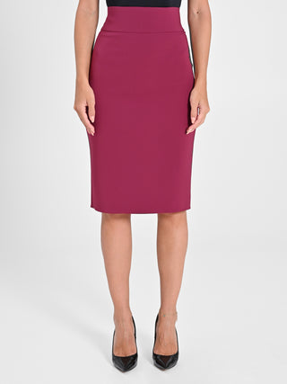 Gonna in Tessuto Tecnico Bordeaux