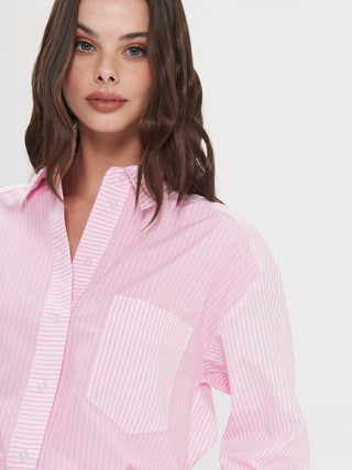 Camicia Rosa a Righe
